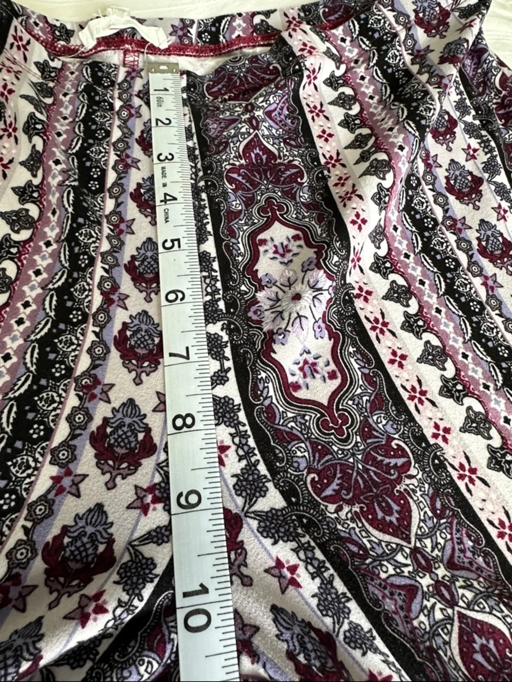 Bear Dance Purple Hippie Boho Flare Pants Size Large - Picture 6 of 11